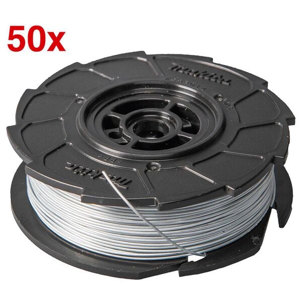 makita 50er-Pack Bindedraht »191A57-9« verzinkt für Bewehrungsverbinder 0,8 mm x 100,0 Image
