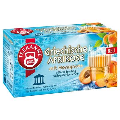 TEEKANNE Früchtetee Griechische Aprikose 20 Stück Tassenportion Papierkuvert orange Image