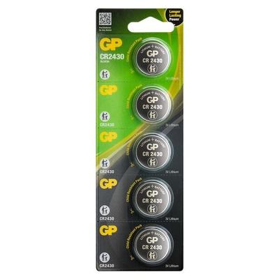 GP Batteries 5 Knopfzellen »CR2430« Knopfzelle 300 mAh, 0.3 cm Image