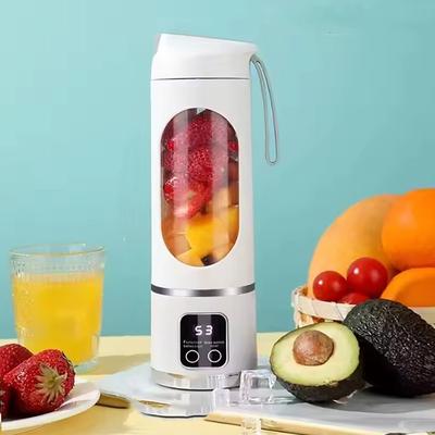 New Household Charging MINI Crushed Ice Electric Juicer Powerful Motor 450ML Large Capacity Digital Display Juice Cup