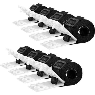 Odipie - Set mit 8 Haltebändern für Schwimmbadfolie, Gurten und Befestigungsklammern für Aufroller. Image