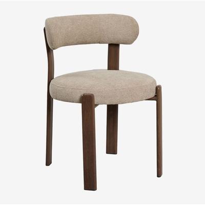Sklum - Esszimmerstuhl Jolie aus Chenille-Stoff Braun Dark Image