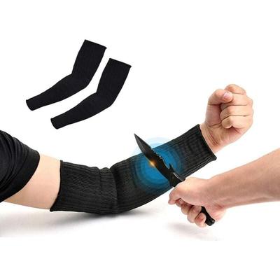 Crediri Armschützer - Schwarze Ärmel, Schnittschutz für den Arm, schnittfest, brennfest und Image