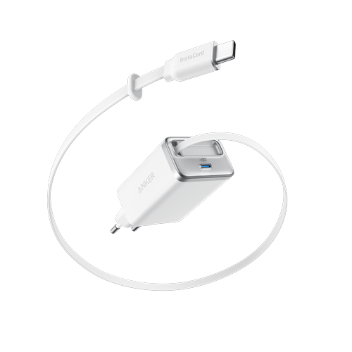 Anker Nano Ladegerät (35W, Integriertes einziehbares USB-C Kabel)