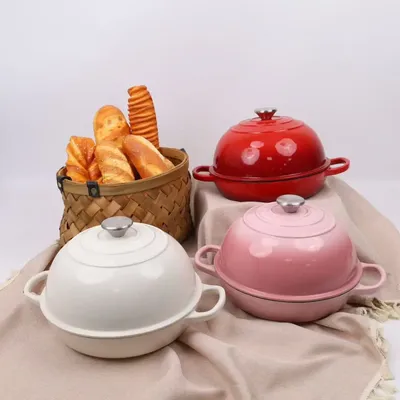26cm Enameled Cast Iron Bread Oven