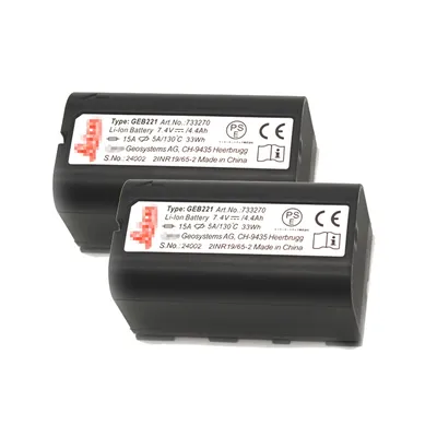 2 battery GEB221 for Leic TS02 TS06 TS09 TPS1200 Series Total Station