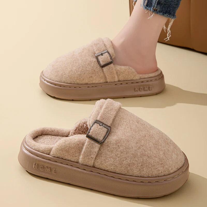 Casua frauen Hausschuhe Hause Winter Flauschigen Luxus Designer Frau Schuhe Plattform Fuzzy Pelz Rutschen Elegante Schuhe Plüsch Innen