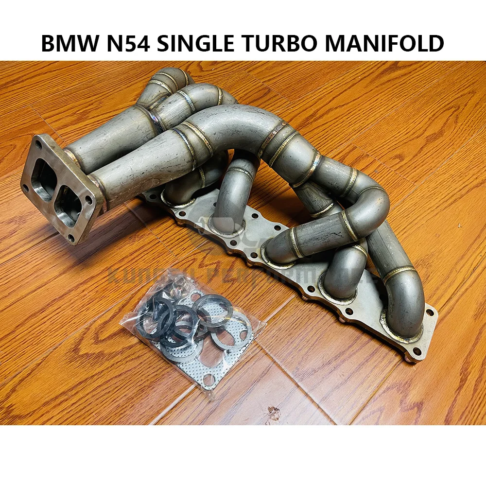 KUNGFU LEISTUNG T4 Twin Scroll B M W 135i 335i 535 Z4 Top Montieren Einzigen Turbo Kit N54 E90 E91 e92 Verteiler Image