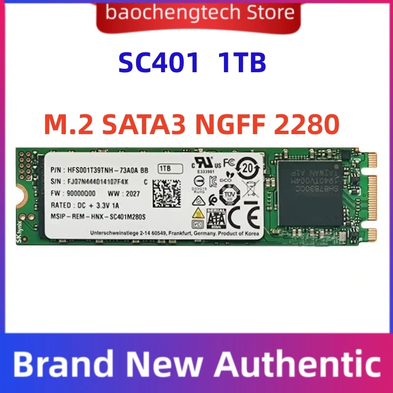 SSD SC401 M.2 SATA 256GB 512GB 1TB Festplatte M.2 NGFF Interne Festplatte Für SK hynix Laptop Desktop SC401M280 Image