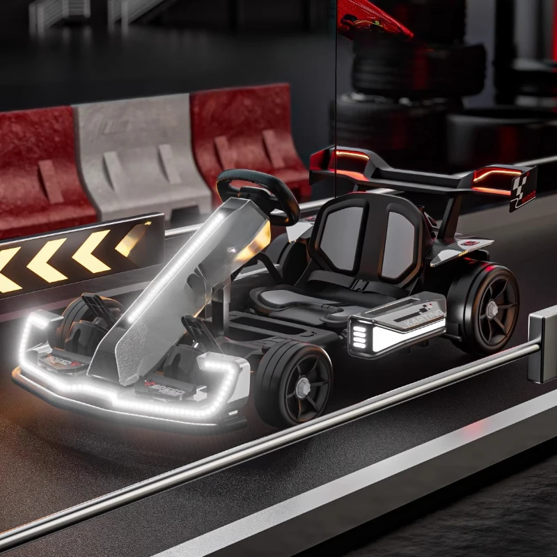 Go-Kart-Erwachsene können High-End-Gokart-Drift-Rennen-Allrad-Elektroauto F1-Babyspielzeug für Kinder sitzen
