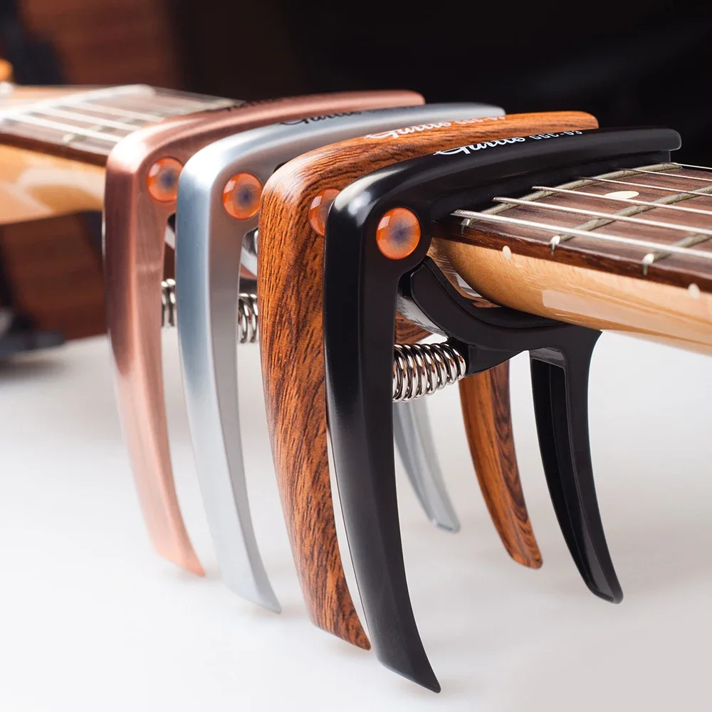 Gitarre Metall Capo Zinklegierung Tuning Clamp für E-Gitarre Akustische Ukulele Capo Gitarre Clip Gitarre Zubehör Image