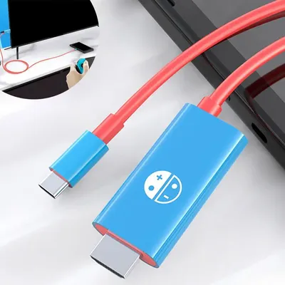 USB-C-auf-HDMI-Adapterkabel für Switch 2, keine Verzögerung, Typ-C auf HDMI-Konvertierungsadapterkabel für Switch 2, Zubehör, TV-Kabel Image