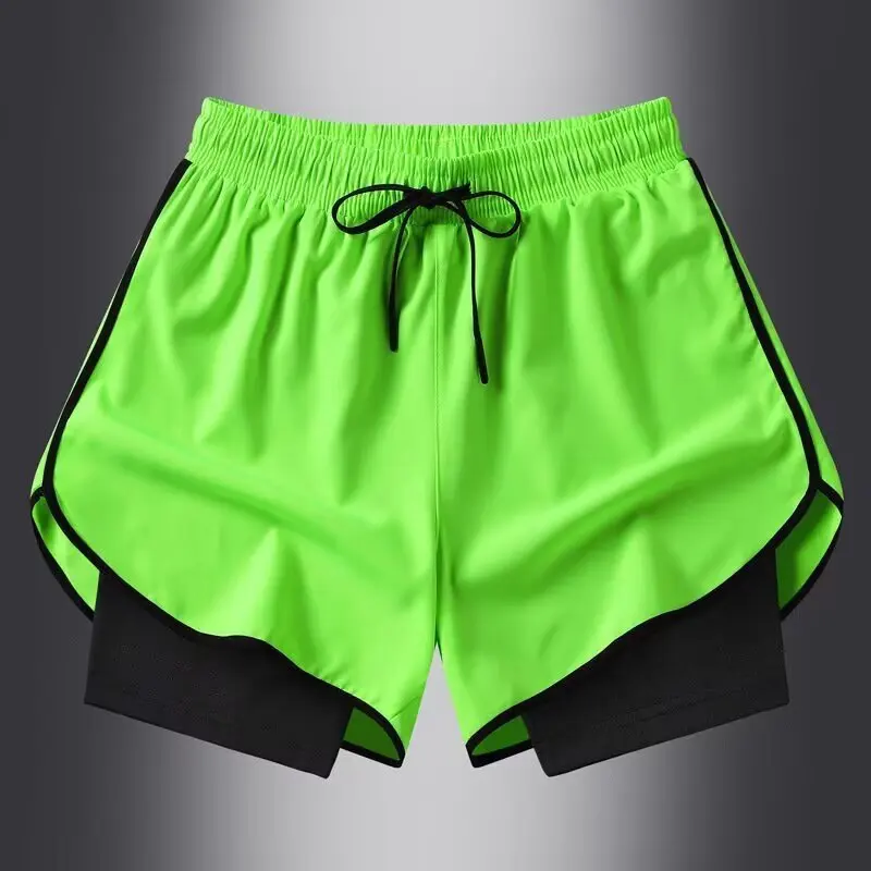 Sommer-Outdoor-Sportshorts für Herren, neue, schnell trocknende, lässige Badeshorts, leichte Laufshorts mit drei Vierteln Image