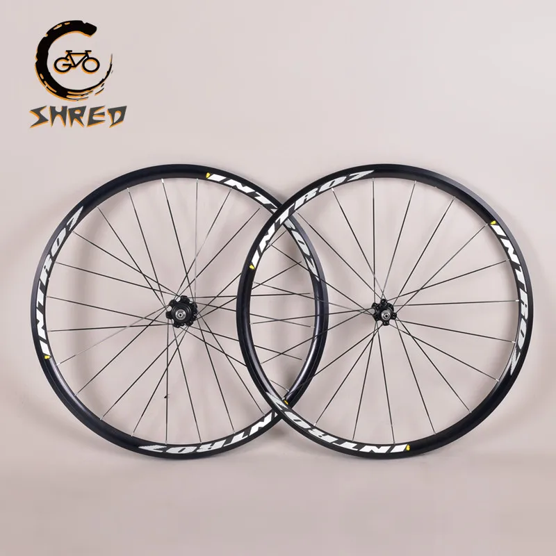 INTRO7 set di ruote a scatto fisso, ruote per bici Fixie 700C, binario a velocità singola, ruote per bicicletta con mozzo cuscinetto 20, 24H, raggi piatti