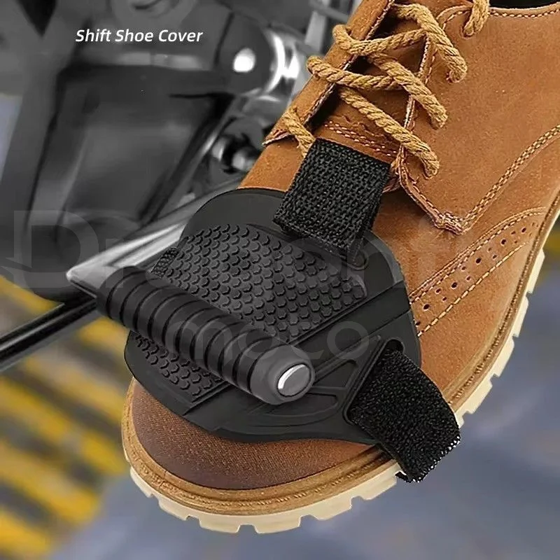 Motorrad Shift Pad Getriebe Schuhe Schutz Motorrad Getriebe Shifter Männer Wasserdichte Schutz Motocross Stiefel Abdeckung Zubehör Image