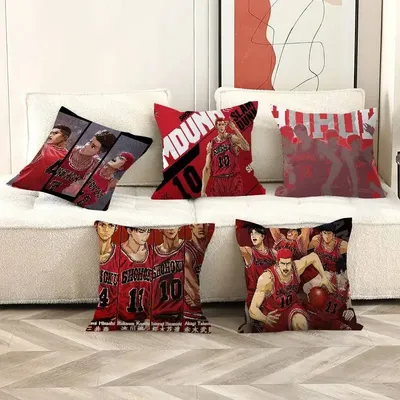 Slam Dunk Kissen Anime Kissen Sofa Bett Kopf Kissenbezug Kissenbezug 45x45 cm Mode Image