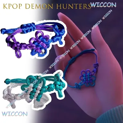 Kopo Dem onHunters Rumi geflochtenes Cosplay-Armband, chinesischer Knoten, Anime-Geschenk, handgefertigter Geek-Schmuck, Konventionszubehör, Kawa Fashion Image