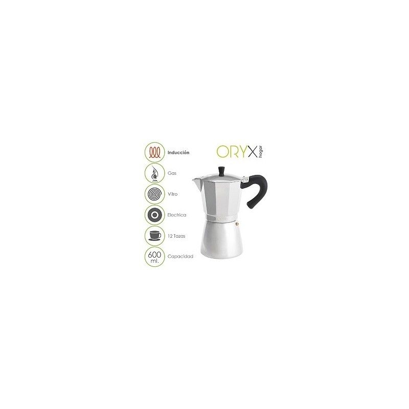 ORYX Induktionskaffeemaschine aus Aluminium 12 Tassen (600 ml) Image