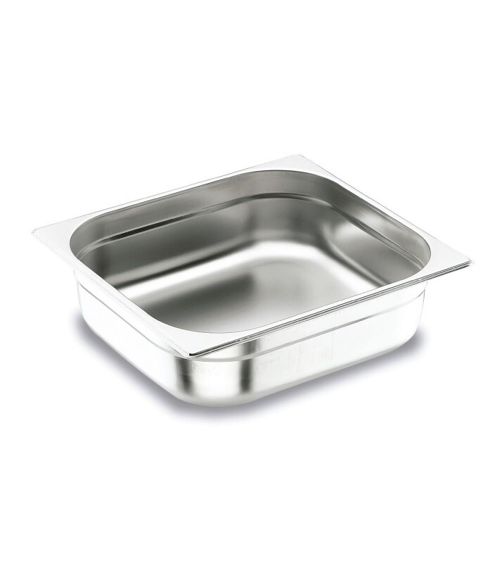 Lacor Gastronorm-Schale GN 2/3 aus Edelstahl AISI 200, 4 cm 3,5 L Image