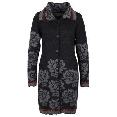 Flomax - Women's Strickmantel Mary - Wolljacke Gr 36/38 schwarz Image