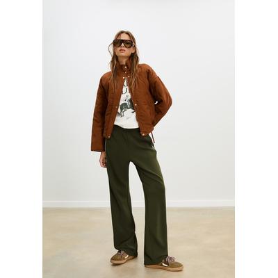 Stradivarius Puffer jacket Pale camel M