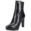 High-Heel-Stiefelette NERO GIARDINI "Nero Giardini Stiefelette Leder/Textil", Damen, Gr. 38, schwarz, Leder, Textil, casual, Schuhe