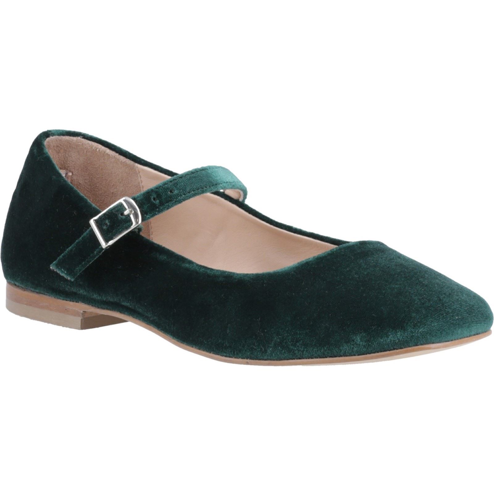 Hush Puppies Pasha Velvet Womens Jade Shoes - Green - Size UK 4 | Hush Puppies Sale | Discount Designer Brands