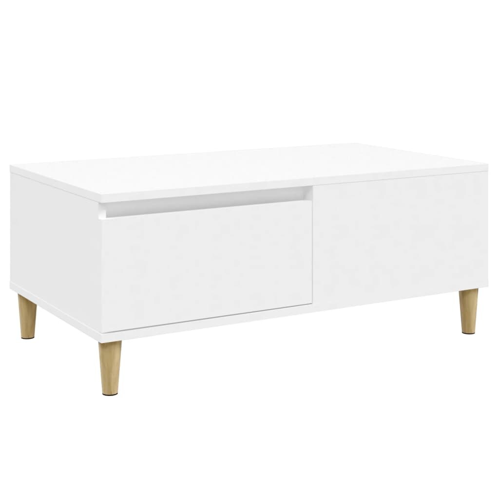vidaXL Couchtisch Weiß 90x50x36,5 cm Holzwerkstoff Image