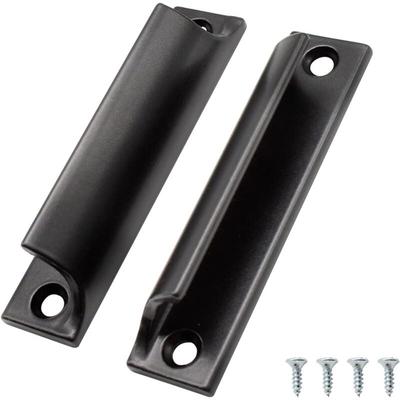 Linghhang - 2 Stück Schiebetürgriff 90mm Schwarz, Aluminium Möbelgriff, Küchenschrankgriff, Image