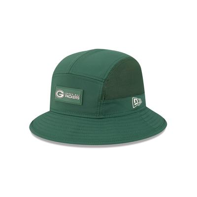 Green Bay Packers New Era 2025 Sideline Bucket Hat Image