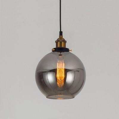 Wottes - Industrial Vintage Pendelleuchte Glas Hängelampe E27 Messing Anhänger Deckenleuchten - c Image
