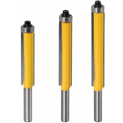 Stück 8 mm Schaft Bündigfräser, Kopierfräser mit Oberlager, extra langer Fräser für die Image