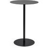 Spetebo - Metall Beistelltisch rund schwarz matt - ø 35 cm - Couchtisch im Bistrotisch Design