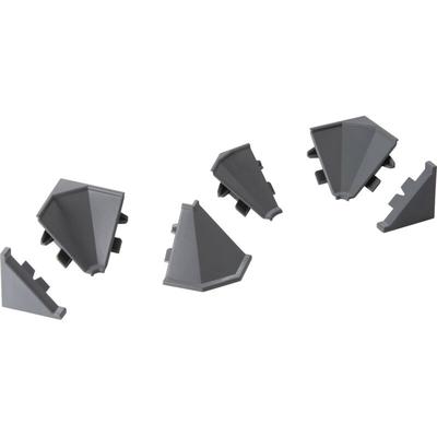 Rehau - Formteile Set Rauwalon vario-line für Wandanschluss, Kunststoff, Edelstahl-Effekt Image