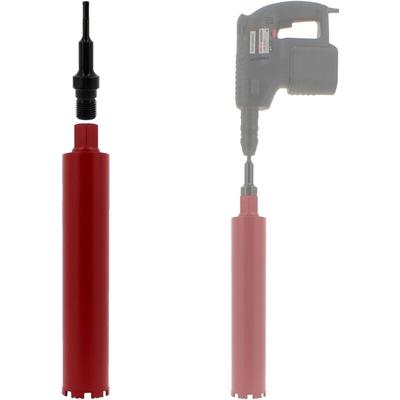 Diamantbohrkrone ø 83 mm mit Adapter für Bohrmaschine und SDS-plus-Bohrhammer Image