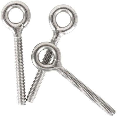 Niemals verwendet] M6 304 Edelstahl Ring lange Schraube Gewindestange Ringschraube 10 Stück Image