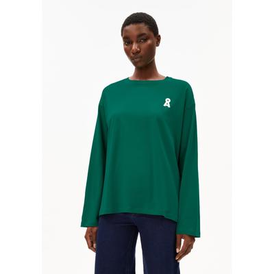 ICONIC Å FIETAA LONGSLEEVE - Frauen Oversized Fit Langsarmshirts - grün (Größe: L) Image