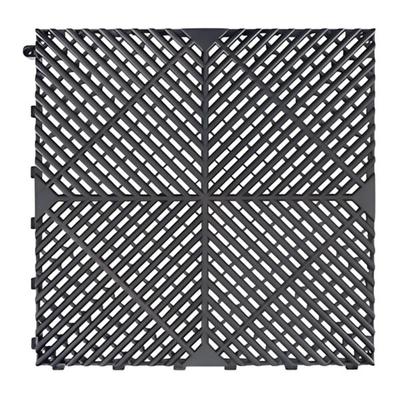 SafeRacks Black Garage Floor Tiles (16-Pack)