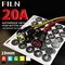 FILN 19mm Car Symbols LED Push Button Switch Waterproof IP67 Panel for Boats Cars & Racing Push to Start Starter Compatible