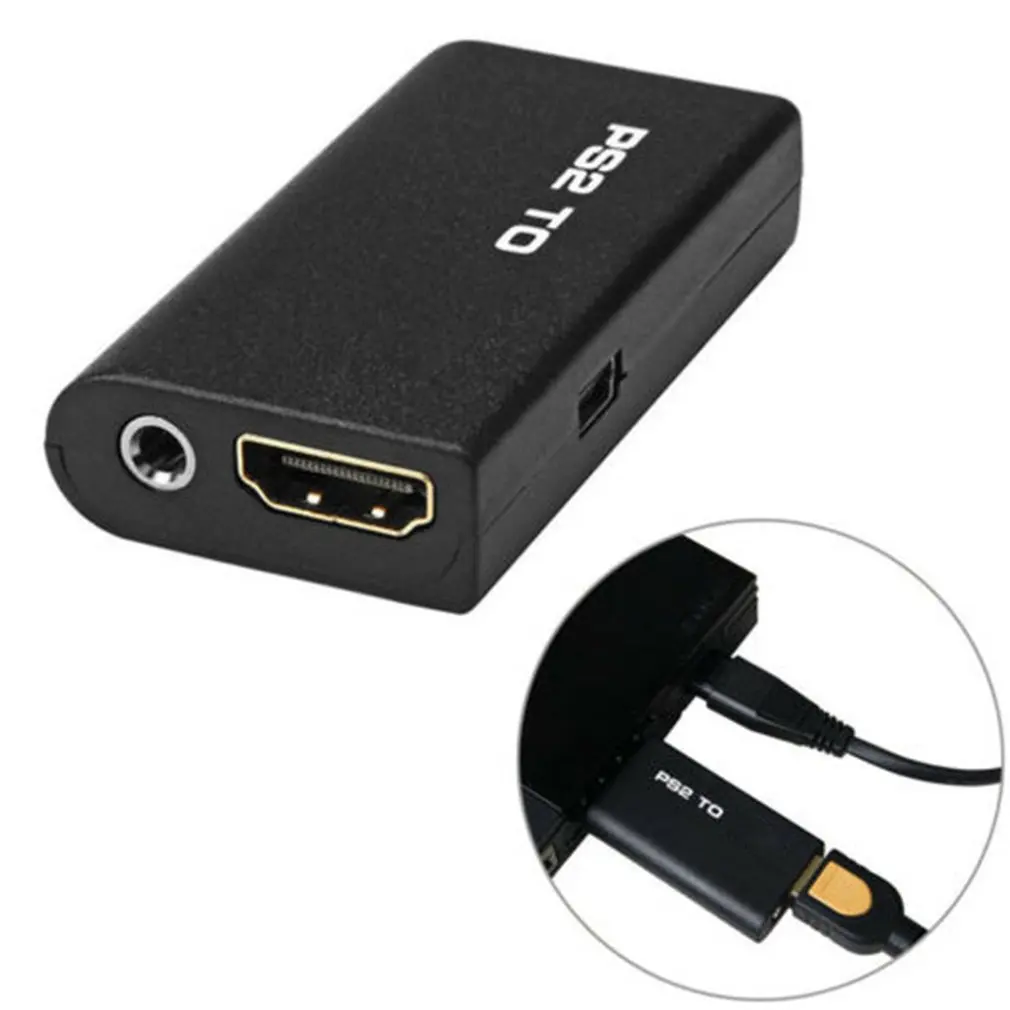 PS2 Zu HDMI-kompatibel Adapter Mit Audio Und Video PS2 zu HDMI-kompatibel Konverter Robust Stabile Adapter Dropshipping Image