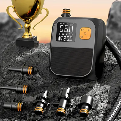Electric Paddle Board Pump 25PSI SUP Pump Dual-Stage Inflation Portable Electric Pump for Kayaks Wind Wing SUPs Boat Accessories
