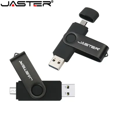 JASTER High Speed OTG USB-Sticks 2,0 Pen Drive 64GB 32GB 16GB 8GB-Stick 2 in 1 Micro Usb Stick für Android SmartPhone Image