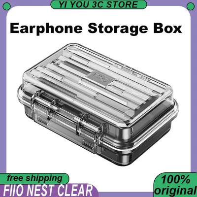 FiiO NEST Klare Kopfhörer-Aufbewahrungsbox, tragbare Mini-Box, Kopfhörer-Datenkabel, wasserdicht, staubdicht, Kopfhörer-Schutzbox Image
