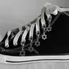 Personalisierte Clow Star Schuhe Anhänger hängen Ornament Metall Punk Stern Schuhe Schnalle Zubehör Design Sinn Schmuck