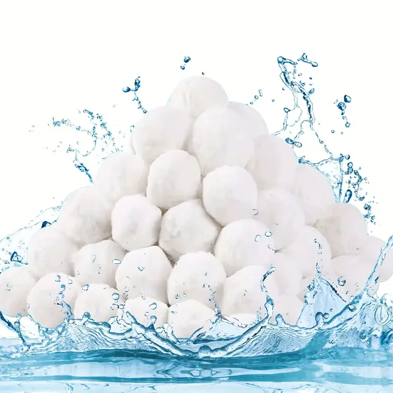 Umweltfreundliche, langlebige Schwimmbad-Filterbälle, Ersatzsand, wiederverwendbares Pool-Wartungswerkzeug für die Klarheit im Wasser Image