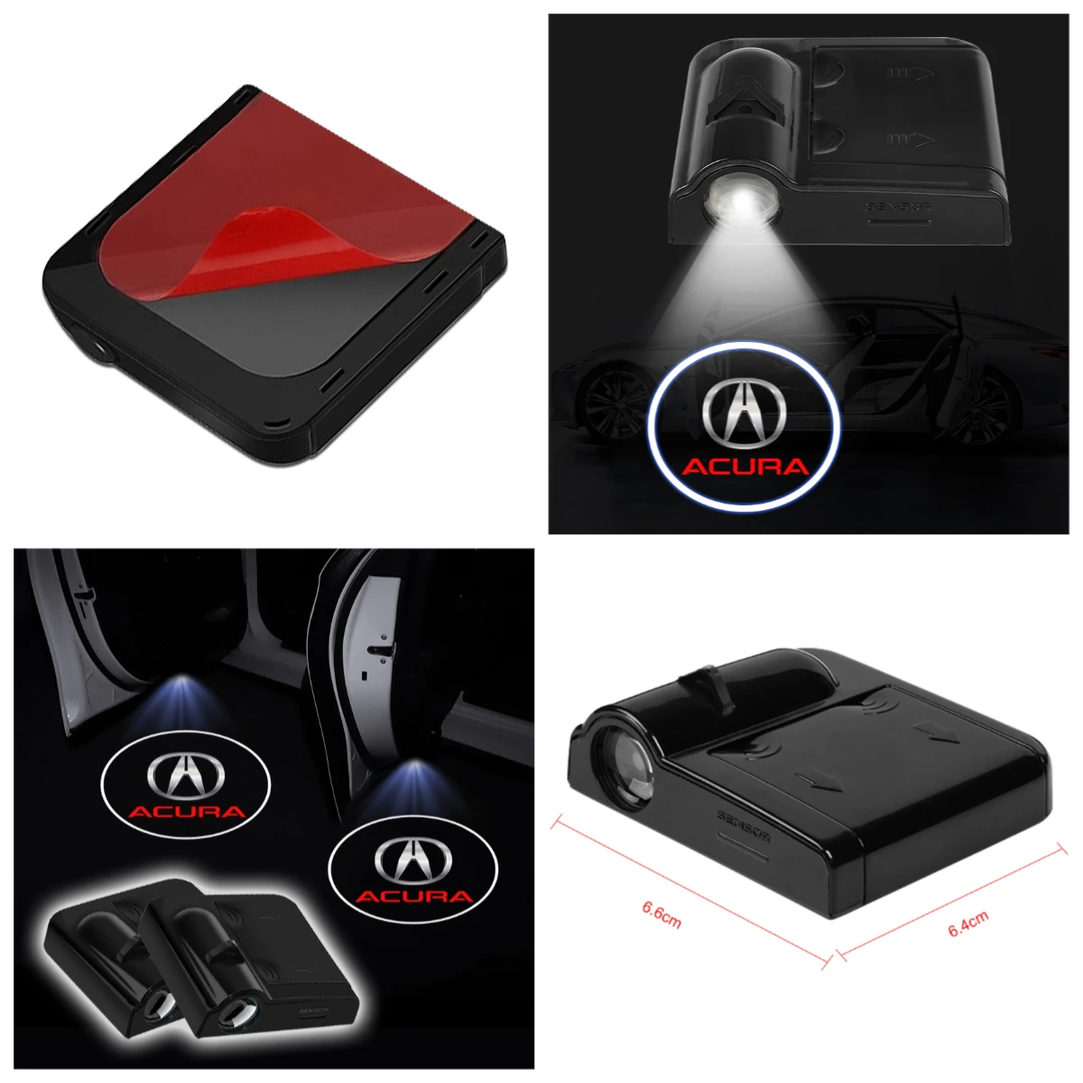 Autotür Willkommen Höflichkeit Projektor Lampe LED HD Logo Licht Zubehöreste Für Acura Integra TLX ILX RL NSX ZDX MDX RDX TSX RSX RLX Image