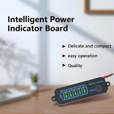 DC 5-30V LED display power indicator lithium/iron lithium/acid battery group power percentage indicator light board