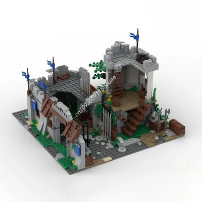 702PCS MOC Bau Strongarm Schloss Königreiche Medieval Modell Bausteine Stapeln Ziegel Kreative Spielzeug Kind Geschenk Diy Image