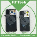 Vetro posteriore completamente assemblato Pre-installazione Wireless NFC MagSafe Magnete Coperchio batteria posteriore per iPhone 14 15 16 Pro Max Plus