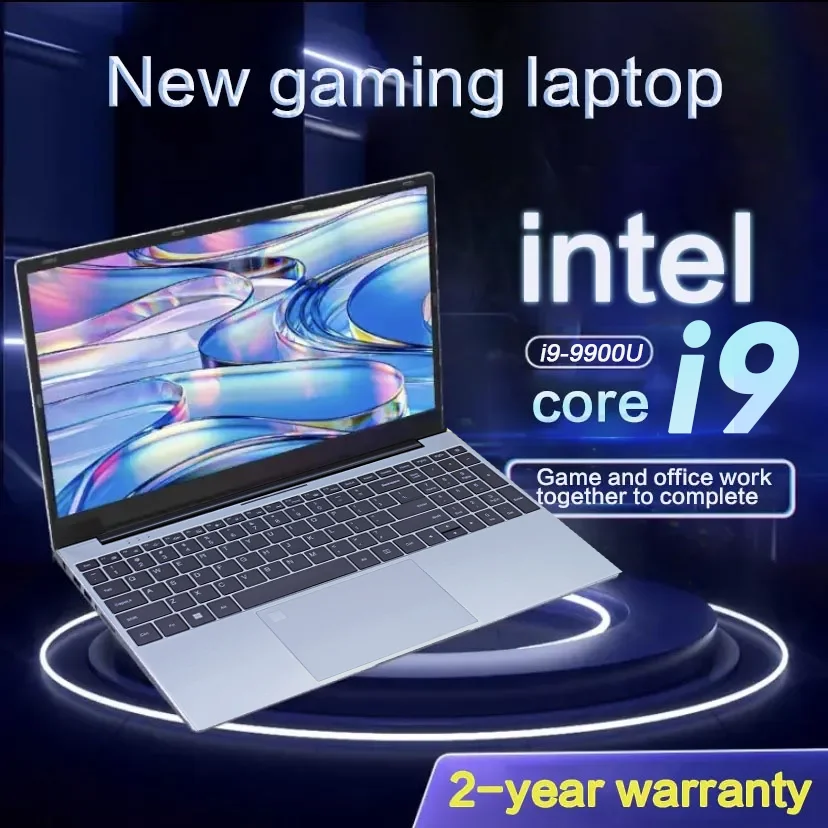 【3 Jahre Garantie】Tragbares Notebook Windows 11 Pro 15,6 Zoll Gaming Computer PC Gamer Intel Core i9 9900U Laptops i9 Image